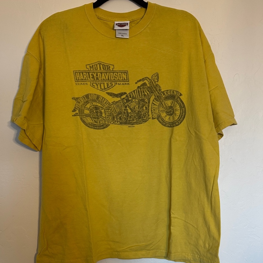 Harley-Davidson Yellow Graphic Tee